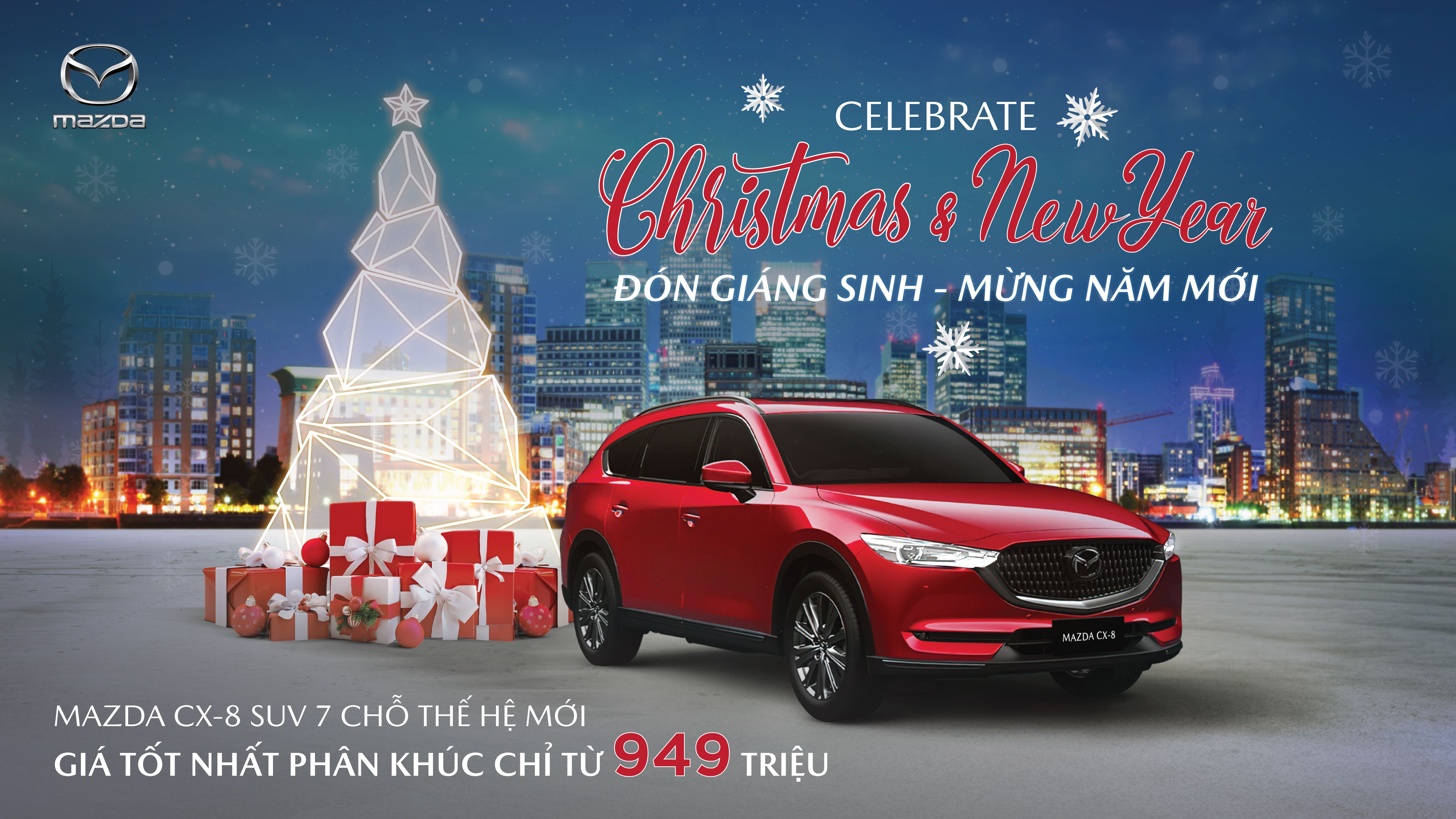 MAZDA CX 8 GIÁNG SINH AN LÀNH - NHẬN NGÀN ƯU ĐÃI